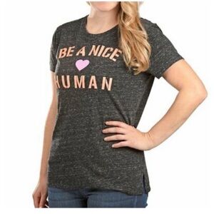 Modern Canvas Be a Nice Human tee shirt Small